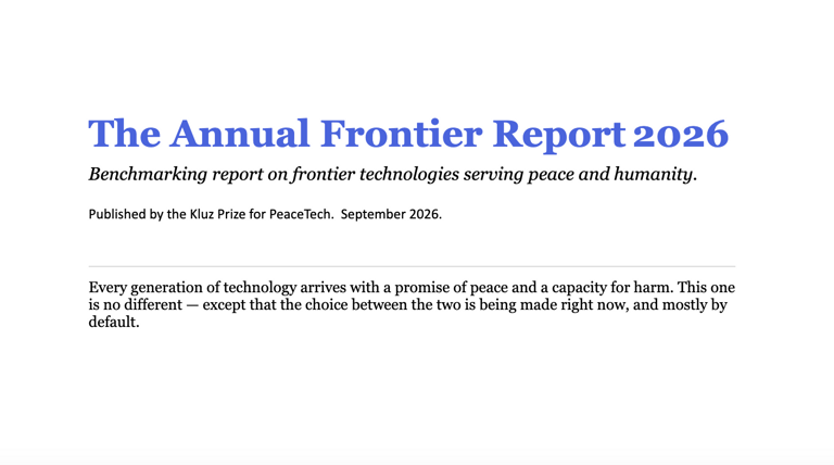 The Annual Frontier Report 2026: Benchmarking the Future of PeaceTech